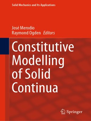 cover image of Constitutive Modelling of Solid Continua